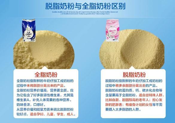 脫脂奶粉與全脂奶粉的區别在哪裡（脫脂奶粉與全脂奶粉有何不同）1