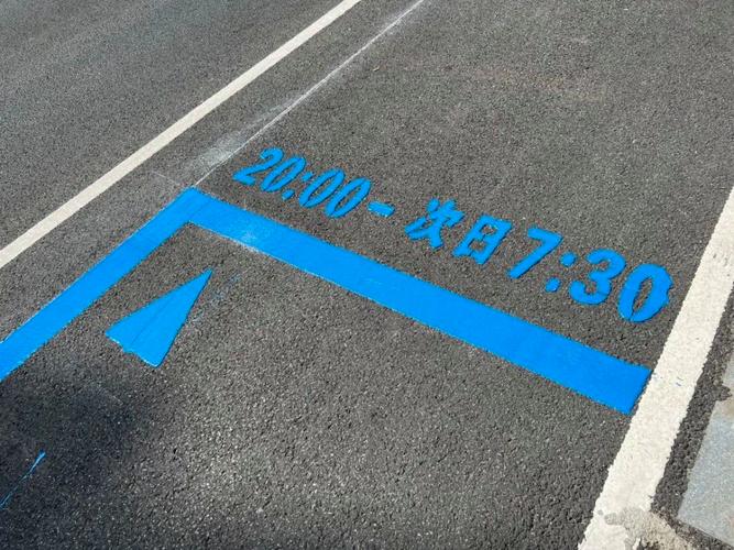 停車标線為藍色是什麼意思