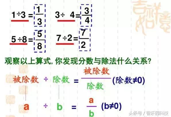 小學數學分數的基本知識（小學數學分數與除法）7