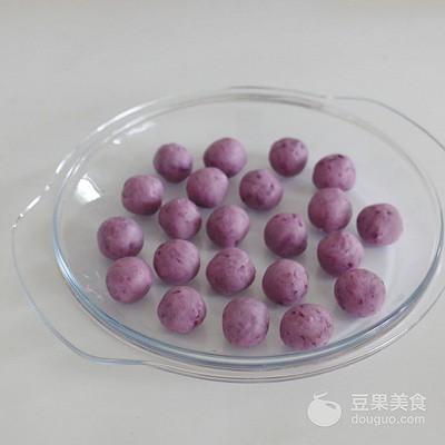 紫薯水晶球怎麼做好吃（外酥内糯紫薯球）8
