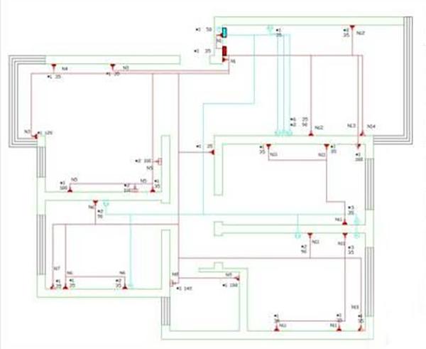 如何快速看懂水電施工圖紙系統圖（怎麼看懂水電施工圖紙）4