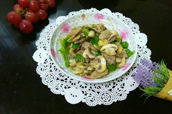 白蘑菇炒雞蛋（蘑菇炒肉）9