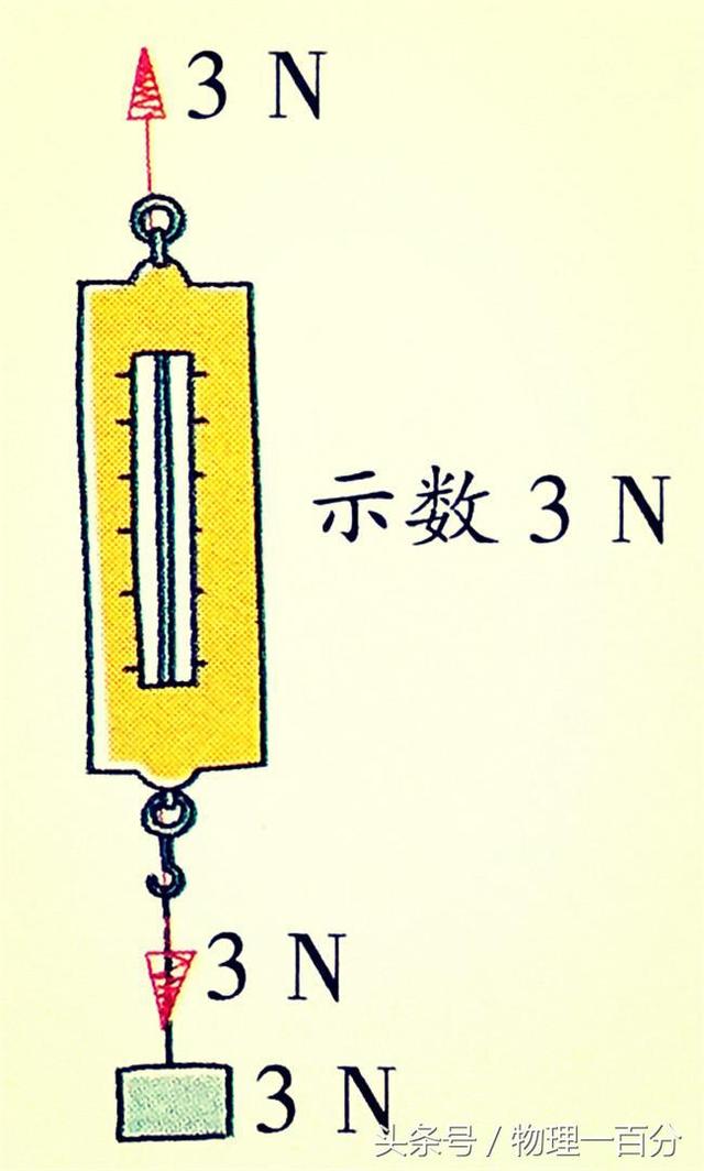 初二彈簧測力計的示數（兩隻彈簧測力計）4