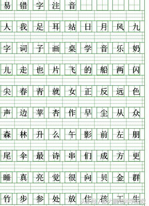 部編版一年級語文拼音期末複習（部編版一年級語文上冊給漢字注音練習）12