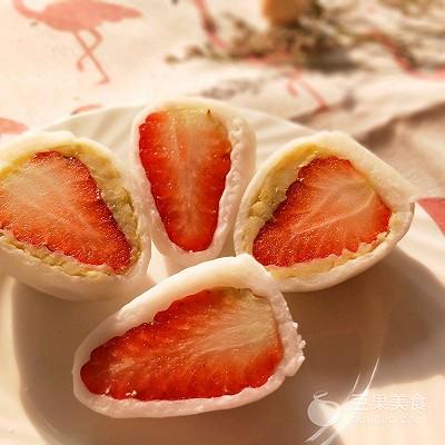 滬上阿姨超嗲草莓大福（草莓大福的做法）6