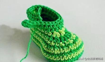 兒童細毛線鞋鈎織教程（幾分鐘就能學會鈎織寶寶鞋）13