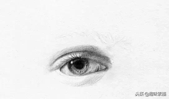 素描怎麼畫眼睛步驟圖解（如何畫素描眼睛）9