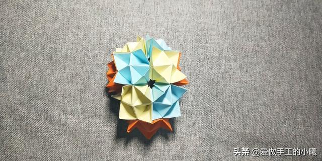 最簡單的花球的折紙教程（簡單花球折紙圖解）28