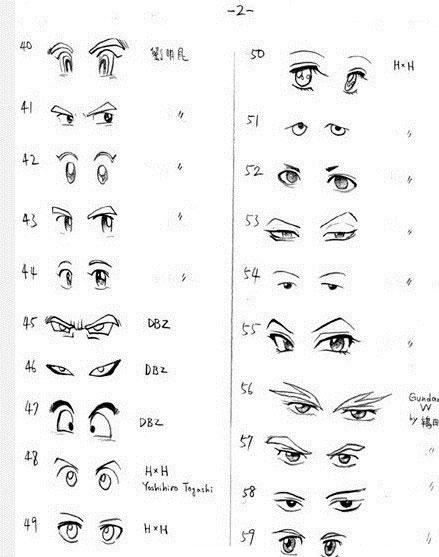 十種不同的眼睛畫法（各種眼睛的畫法）3
