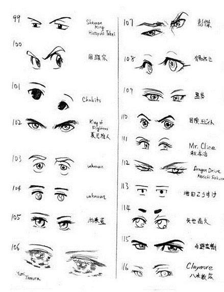 十種不同的眼睛畫法（各種眼睛的畫法）6