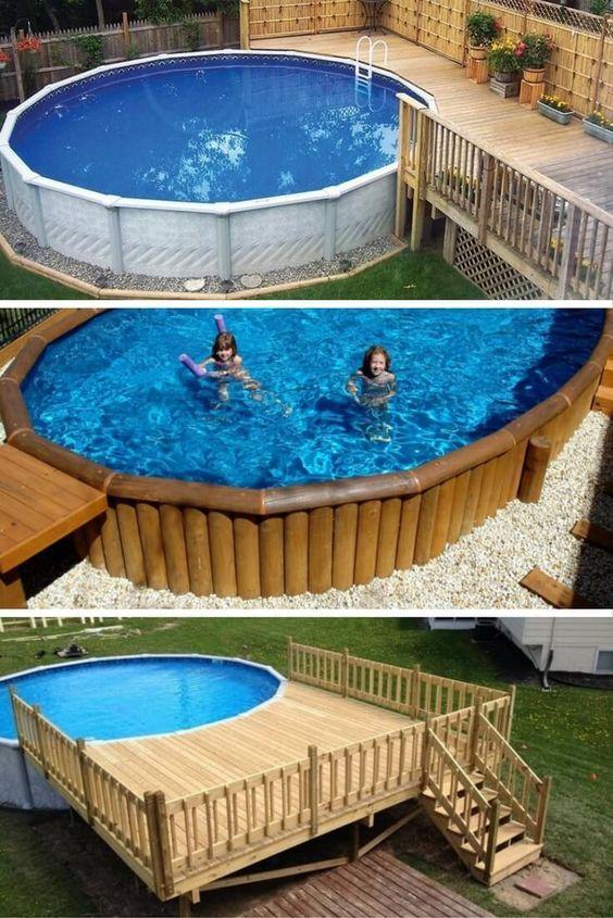 庭院自制地面泳池（原來砌個泳池這麼簡單）2