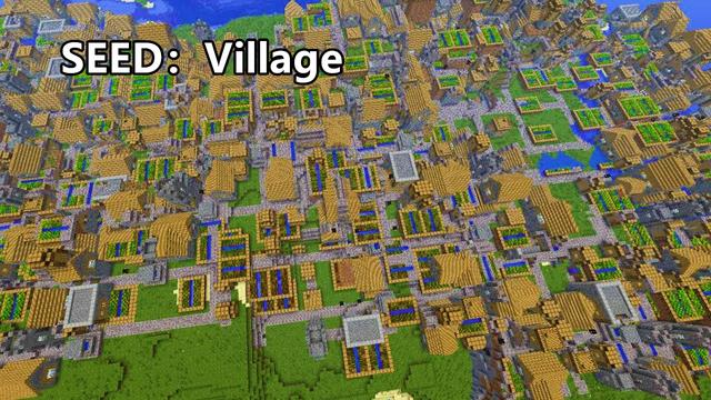 我的世界種子最大村莊介紹（99999個天然村莊那些年）2