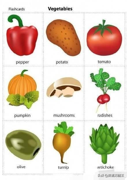 蔬菜類英語單詞彙總（八張蔬菜單詞彙總）7