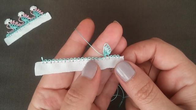 手縫花邊針法教程（帶你學習如何用水仙花鎖邊的針法）11