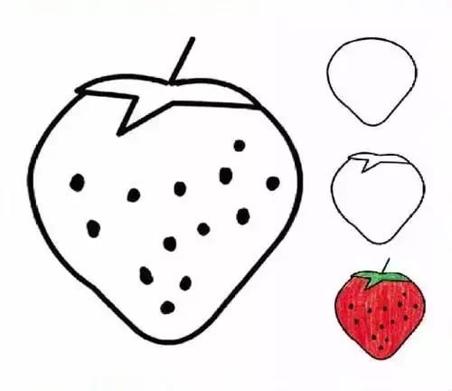 簡筆畫幼兒簡單水果（簡筆畫兒童水果大全）37