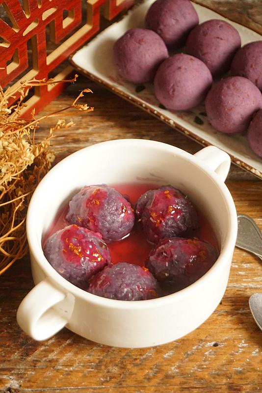 紫薯豆沙餡湯圓（營養健康的紫薯紅豆湯圓）11