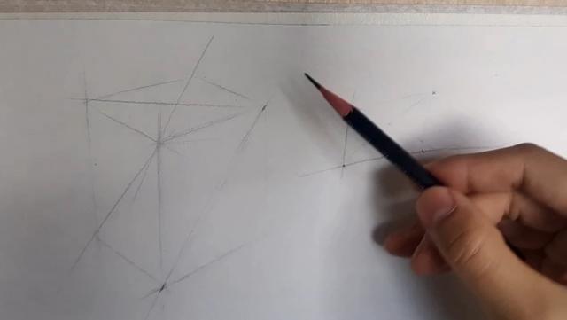素描初步學習畫線（如何畫出定點精準直線）1