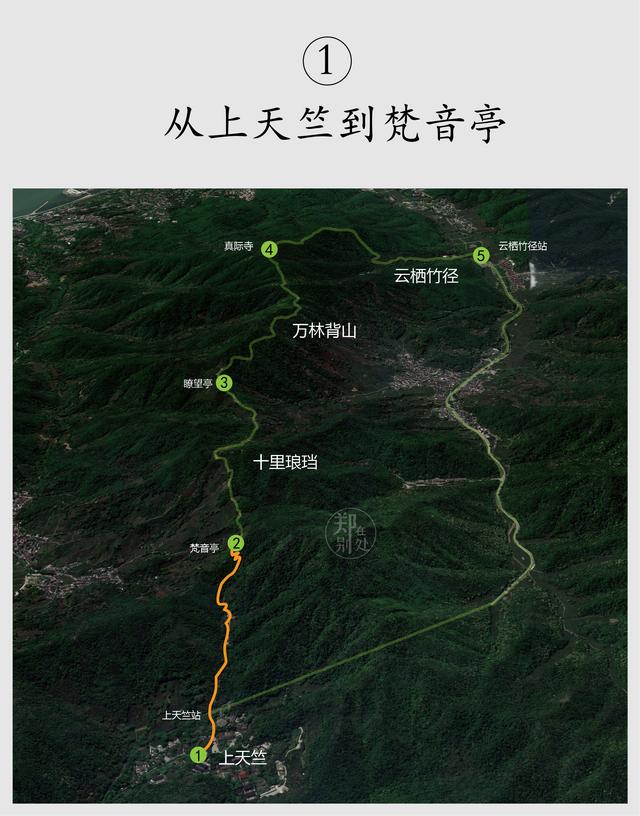 杭州最全登山路線圖（可能是杭州最美登山路線之一）2