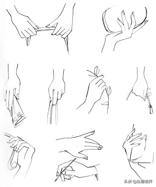 怎麼畫手勢又漂亮又簡單（教你30種常見手勢畫法）1