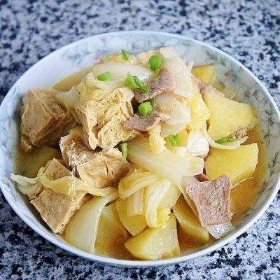 白菜炖凍豆腐做法大全（白菜炖凍豆腐做道懶人菜）10