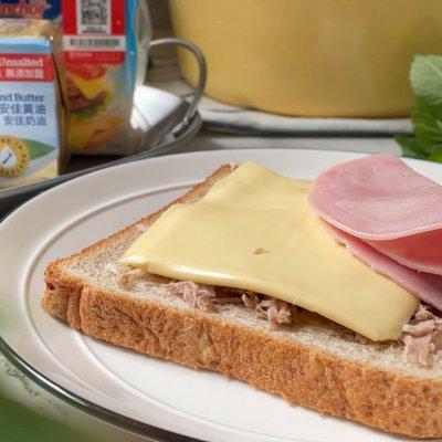 金槍魚三明治的低脂做法（簡單快手營養早餐）6