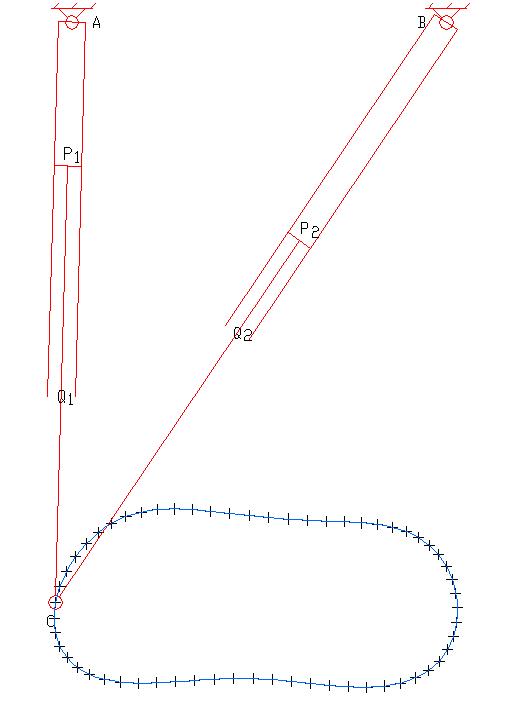 連杆機構軌迹設計（連杆形式的腿機構）15