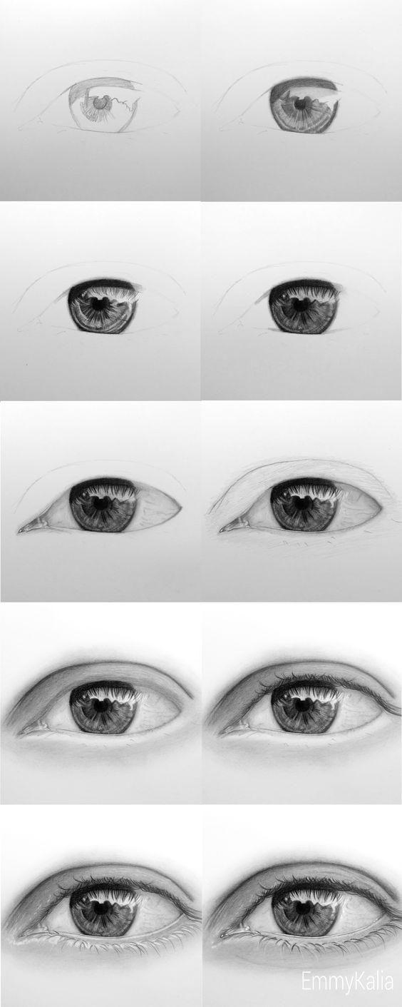 怎麼畫眼睛細節教程（眼睛的詳細畫法）11