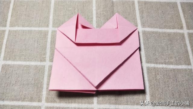 蝴蝶結折紙超簡單的方式（折紙教程:當愛心遇上蝴蝶結）16