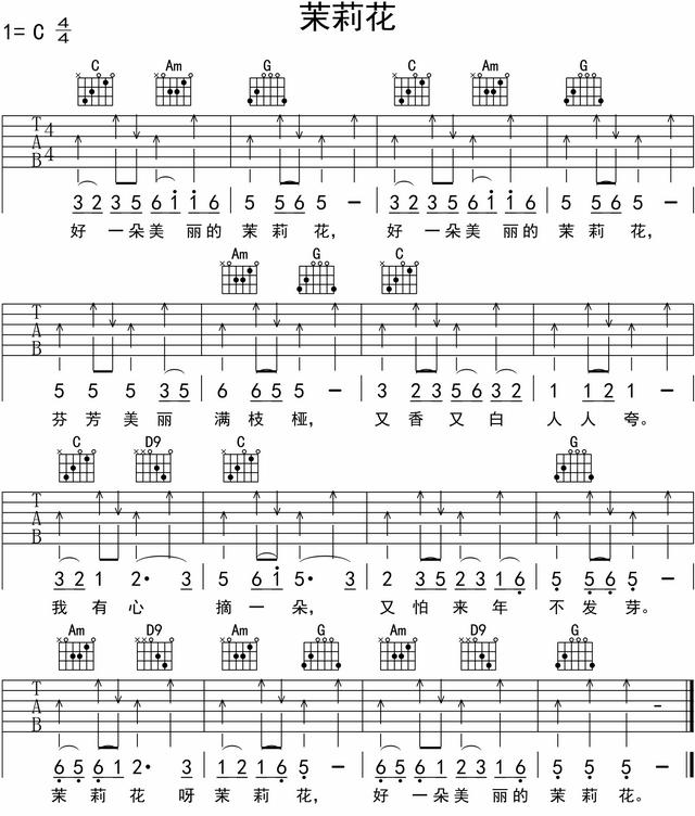吉他譜古典吉他教程（零基礎學吉他第18課）1