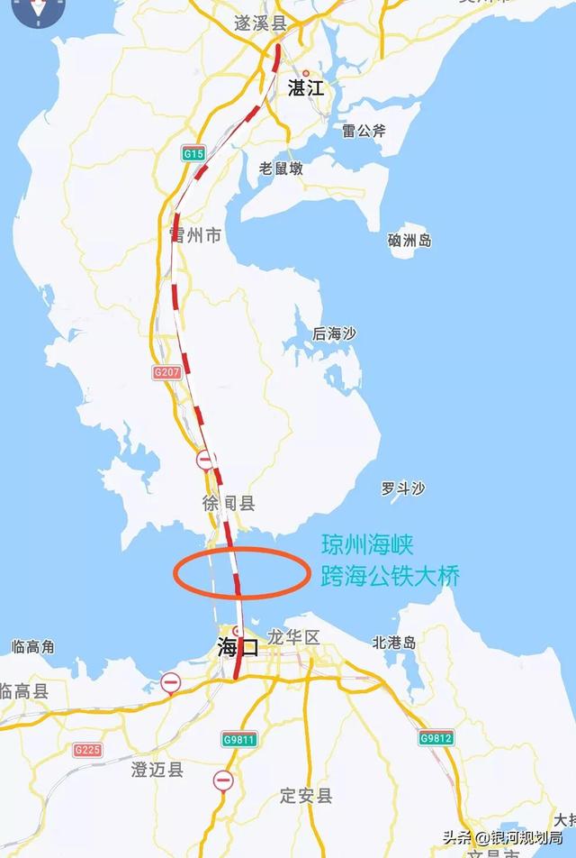 湛江有直接到海南的跨海大橋嗎（湛江至海口高鐵）1