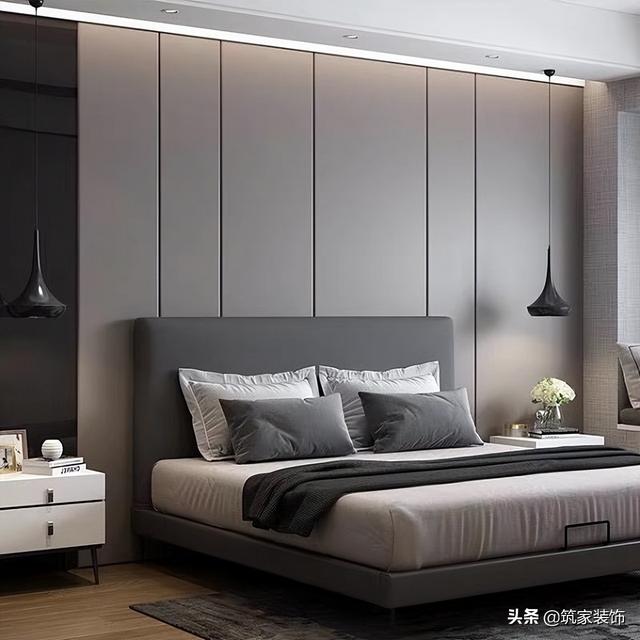 簡單的卧室背景牆裝修效果圖（6種卧室背景牆設計）5