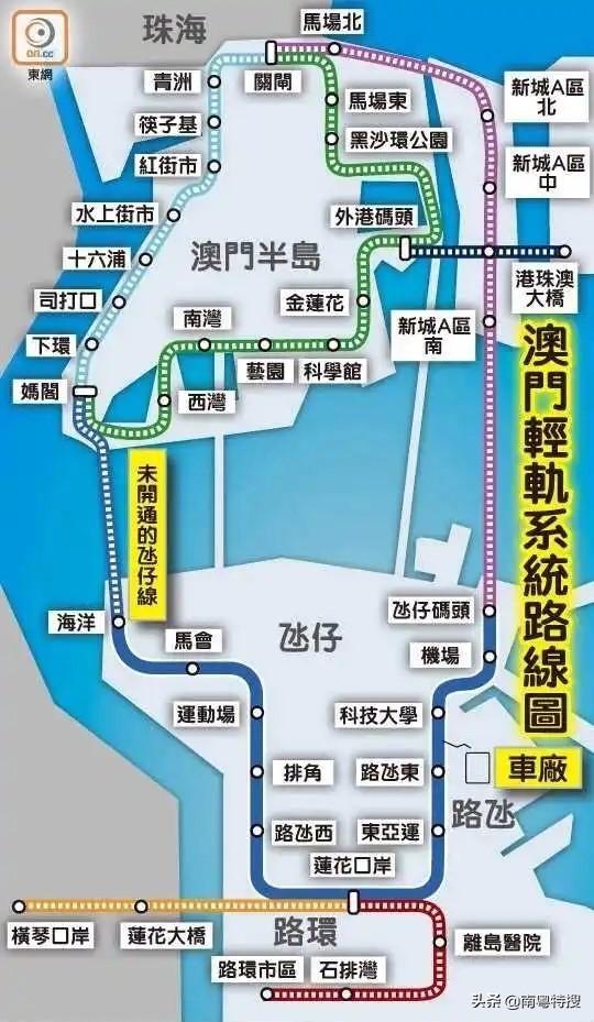 珠海澳門口岸高鐵（廣東珠海未來可以搭乘輕軌前往澳門）5