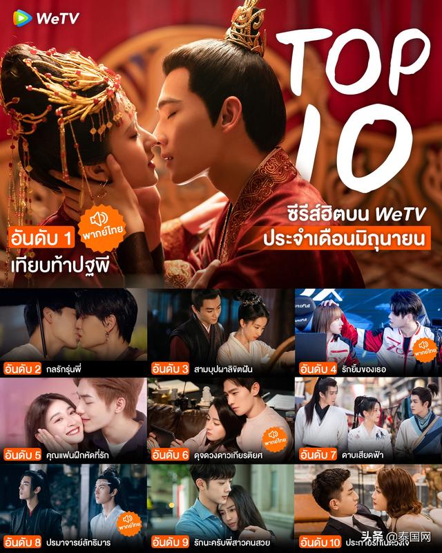 泰國7台熱劇（WeTV泰國6月熱劇Top10排行榜）1