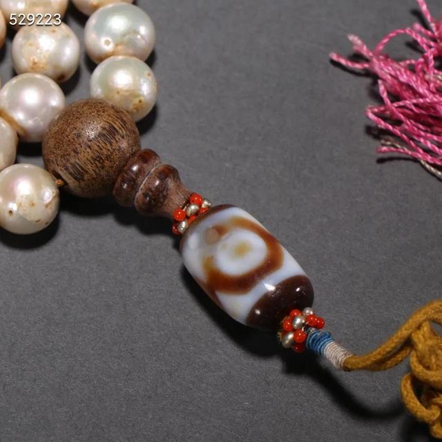 褐紅色老瑪瑙手串（西亞-千年鈣化老瑪瑙菱形珠手串）7