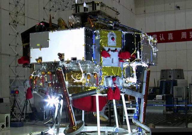嫦娥四号月球探測器的運行軌迹（難得一見的嫦娥四号着陸腿測試）1