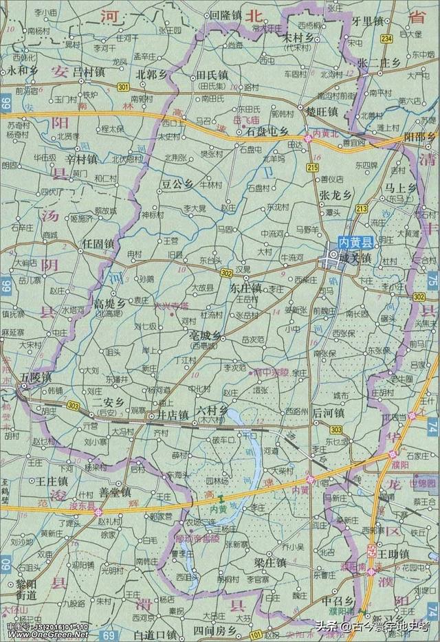 河南各縣市地圖（河南省各市縣地圖）43
