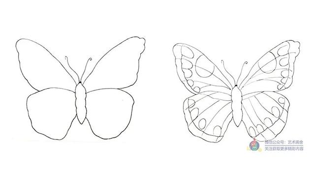 怎麼畫蝴蝶最好看兒童畫（兒童畫教程創意剪貼畫--翩翩起舞之立體蝴蝶）9