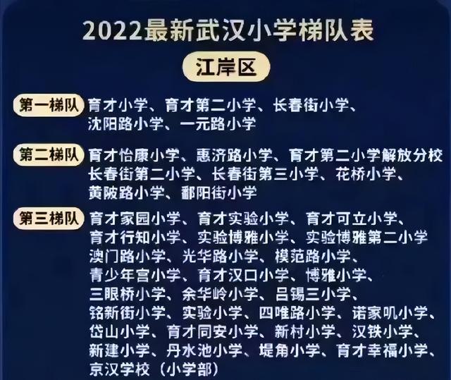 武漢各區小學排行榜（2022武漢各城區小學梯隊排名）2