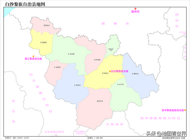 三沙市區劃圖高清大圖（2022年海南省及下轄各市縣标準地圖發布）17