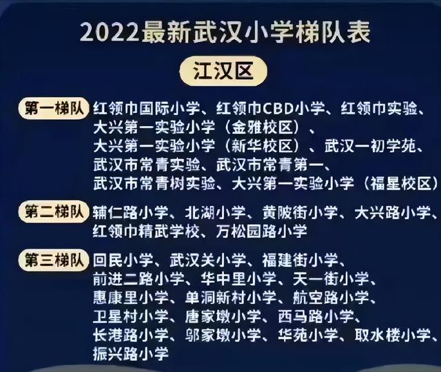 武漢各區小學排行榜（2022武漢各城區小學梯隊排名）3