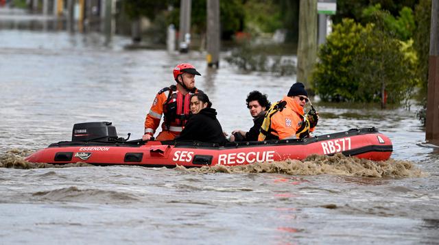 澳大利亞遭百年一遇洪水（外代一線澳大利亞）5